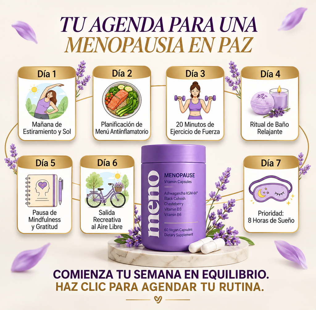 🌸 Cápsulas Vitaminadas para el Bienestar durante la Menopausia – Suplemento Vegano MENO | 🌸 Vuelve a sentirte tú en cada etapa