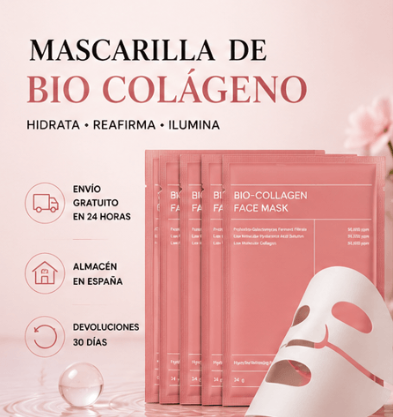 Mascarilla de Bio Colageno - ✨ ¿Notas tu piel apagada, seca o con falta de elasticidad?