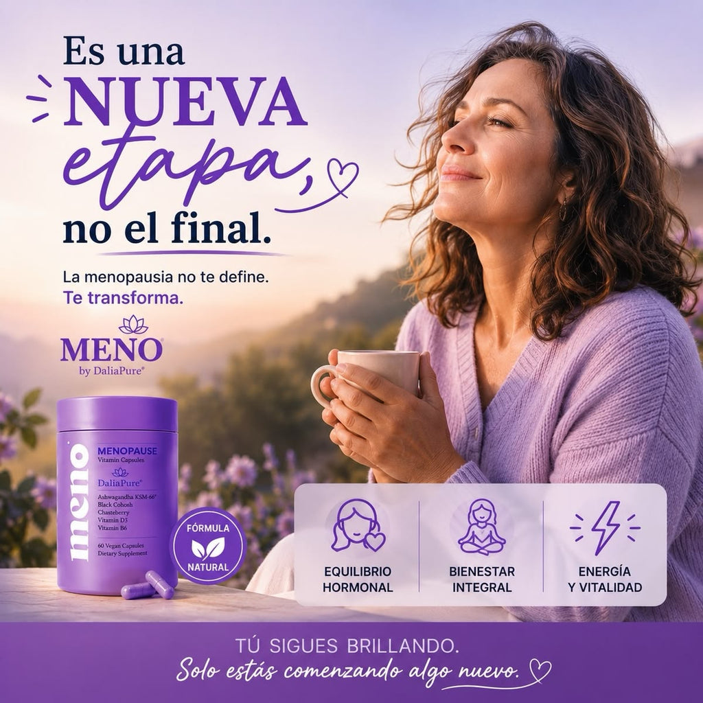 🌸 Cápsulas Vitaminadas para el Bienestar durante la Menopausia – Suplemento Vegano MENO | 🌸 Vuelve a sentirte tú en cada etapa